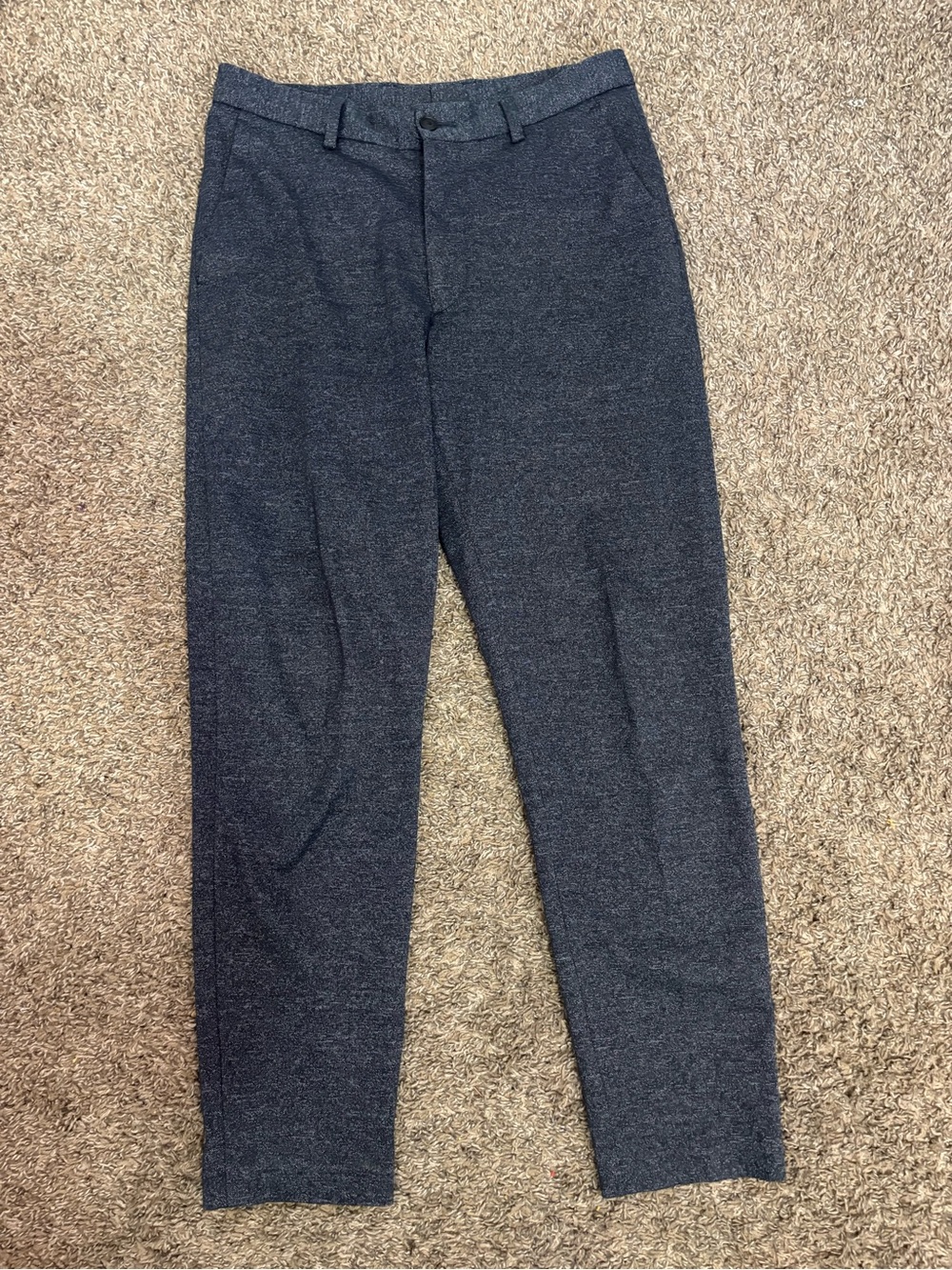 Zara The Melange Pant Mens Size 29 Blue Stretch Trousers